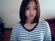 Menina coreana fofa na webcam