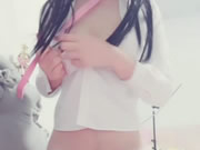 Perfeito menina chinesa rosa vibrador e gotas de cera